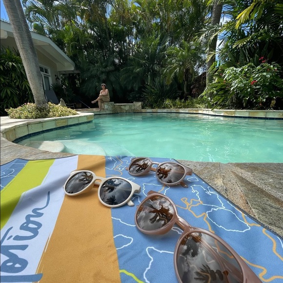 🌻Retro Round Sunglasses - light brown - Picture 7 of 7